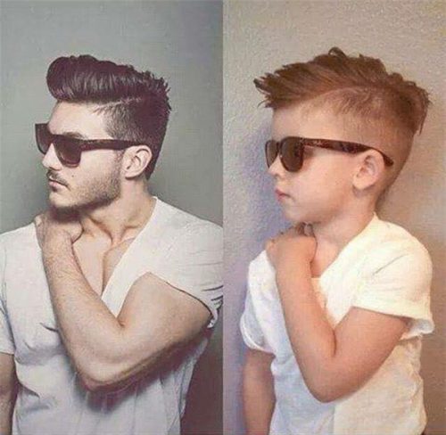 Đâu chỉ có đàn ông trưởng thành mới tạo dáng được với kiểu tóc này