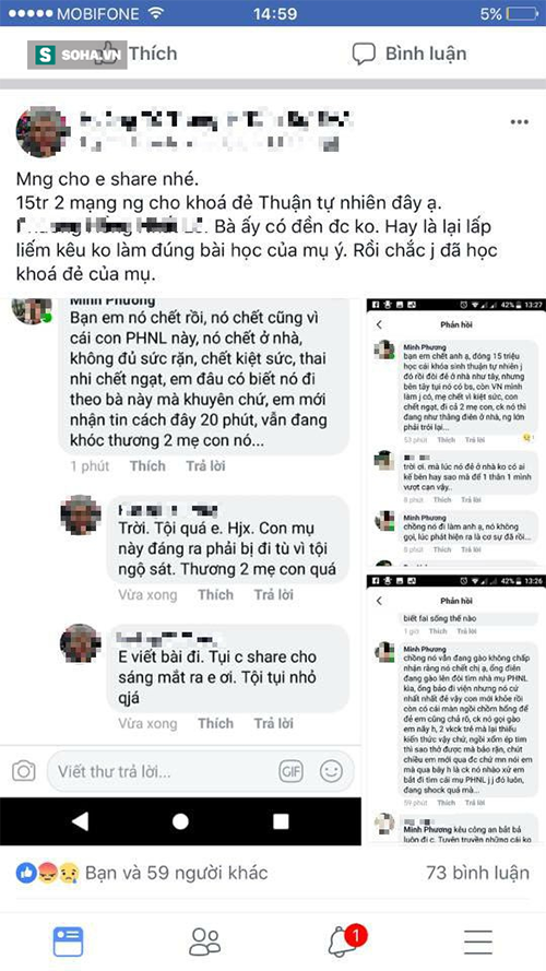 Thông tin chia sẻ về sự việc đau lòng 