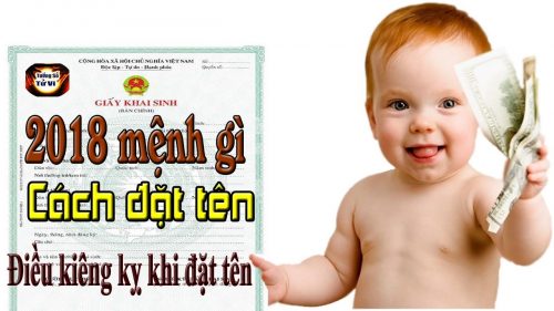 Cách đặt tên hợp với phong thủy trong năm 2018