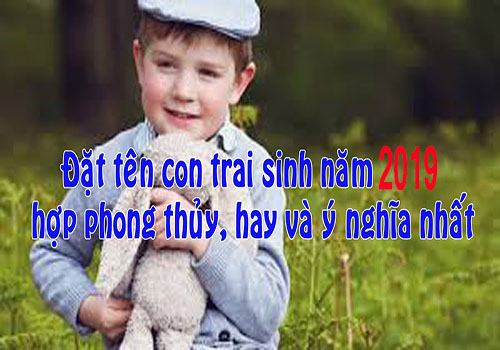 Đặt tên con trai năm 2019 hợp Phong thủy 