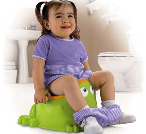 Trang bị cho bé một chiếc bô hoặc tấm đệm lót bồn cầu mini vừa vặn cho bé sử dụng